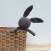 Hand-crocheted brown TOFFEE the Bunny - Recycled cotton - 36 cm