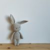 Hand-crocheted creamy white LUMO the Bunny - Recycled cotton - 36 cm