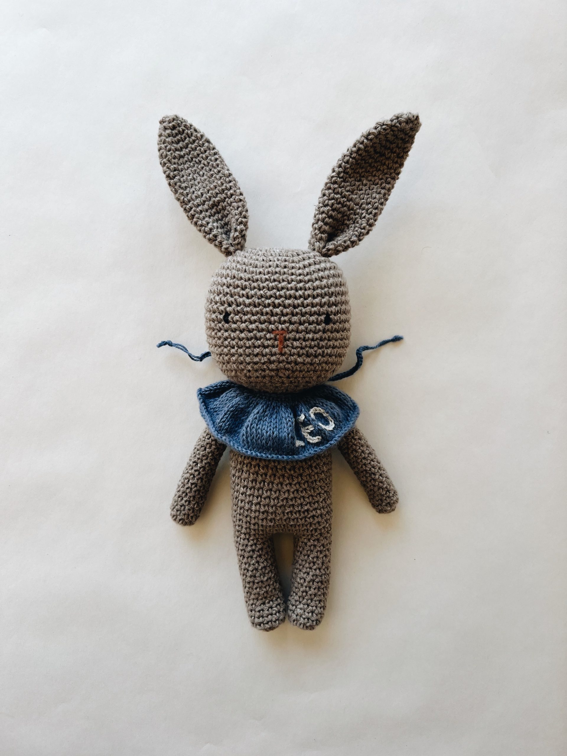 Soft handmade toy in a quiet interior