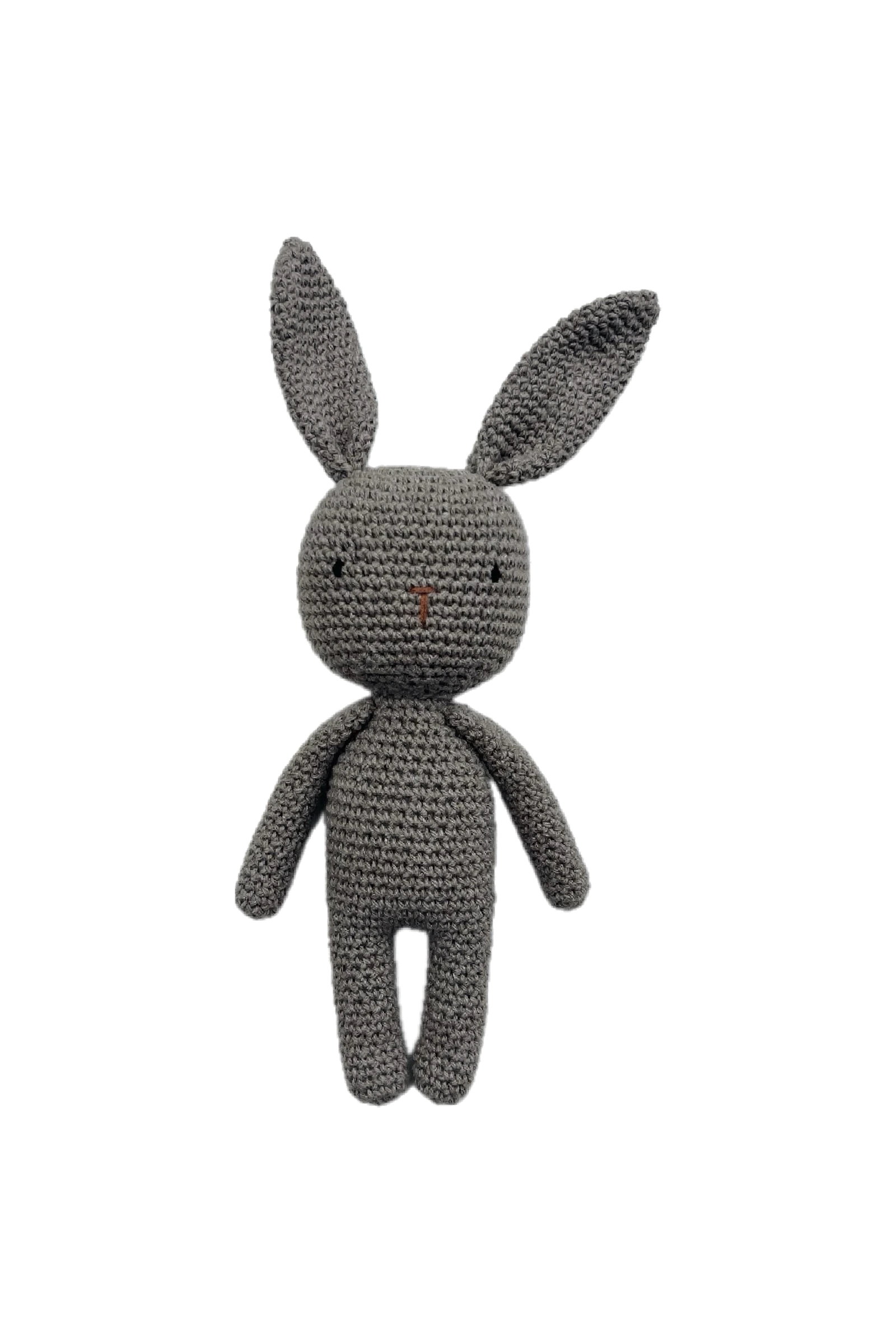 Hand-crocheted brown TOFFEE the Bunny